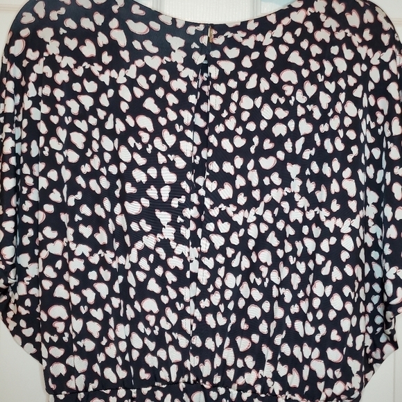 T Bags Abstract Heart Printed Dress Valentines Day Date Large - Picture 7 of 12